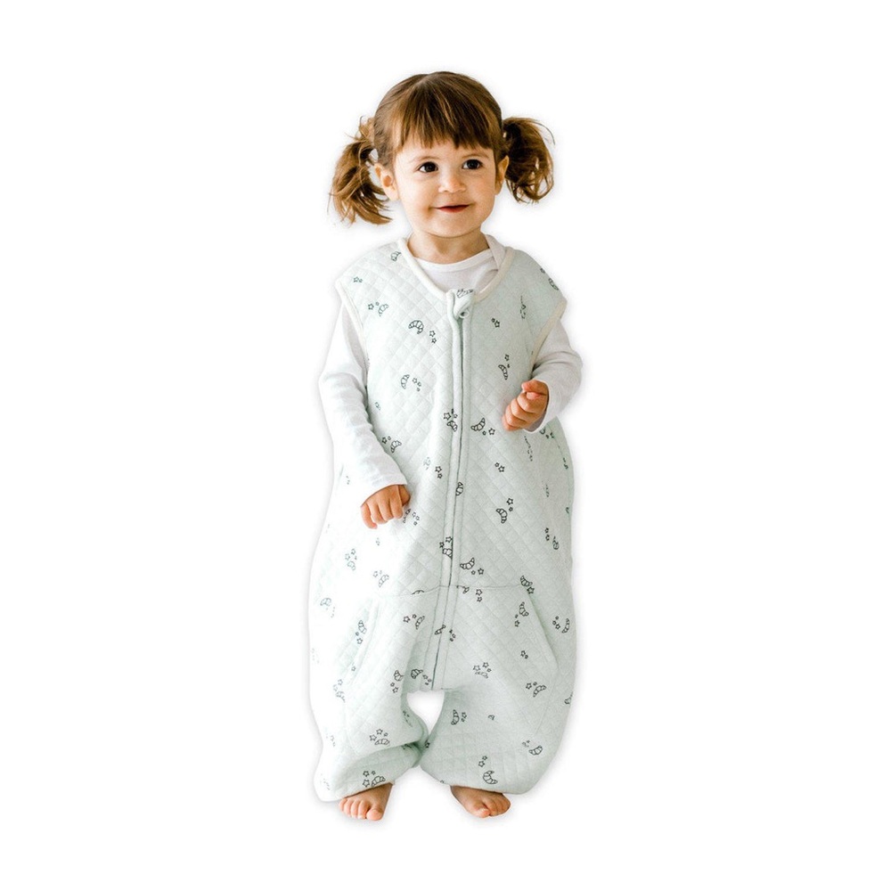Tealbee Toddler Dreamsuit Sleeper Bag Croissant  12M-2T Bamboo Organic Sleepsack